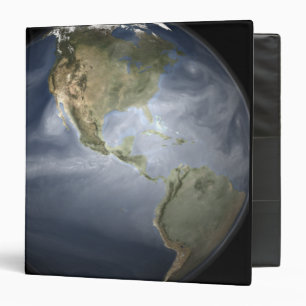 Full Earth view showing water vapor 3 Ring Binder