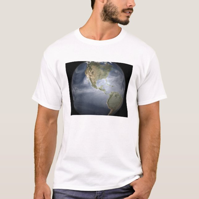 Full Earth view showing water vapor T-Shirt (Front)