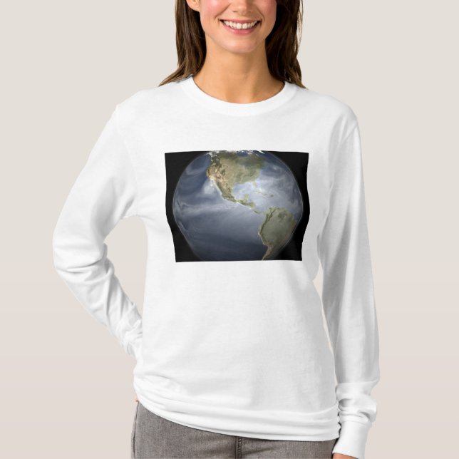Full Earth view showing water vapor T-Shirt (Front)