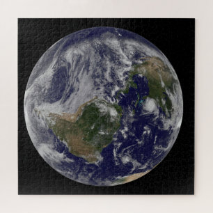 Full Earth With Hurricane Irene On East Coast. Jigsaw Puzzle