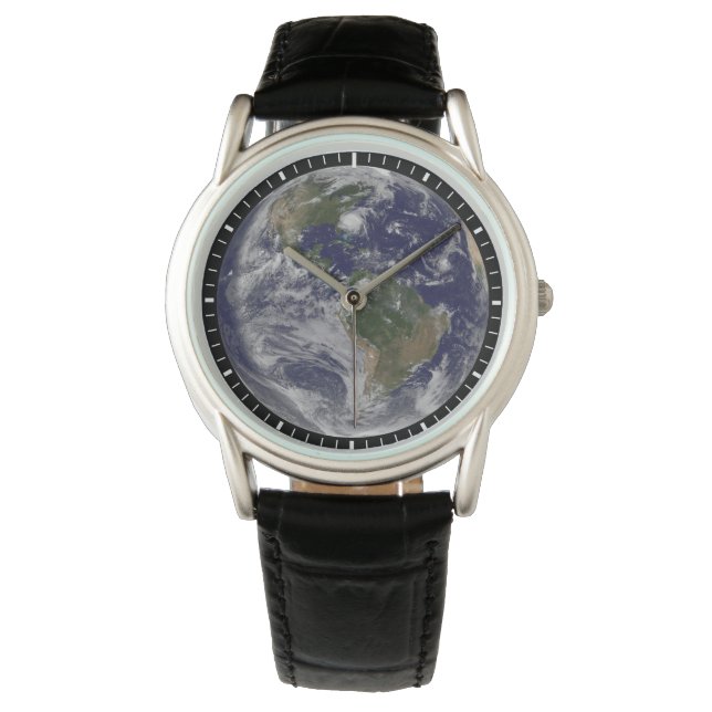 Full Earth With Hurricane Irene On East Coast. Watch (Front)