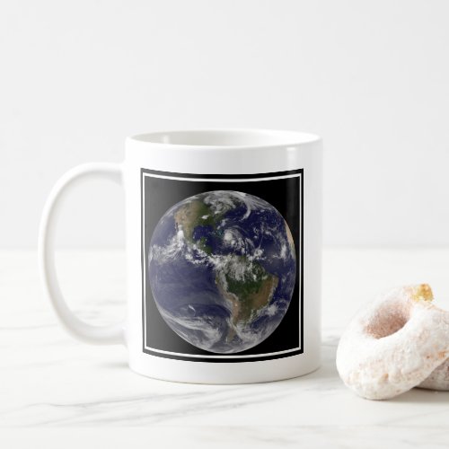 Full Earth With Hurricane Irene Over The Bahamas Coffee Mug