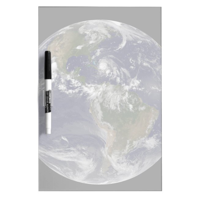 Full Earth With Hurricane Irene Over The Bahamas. Dry Erase Board (Front)