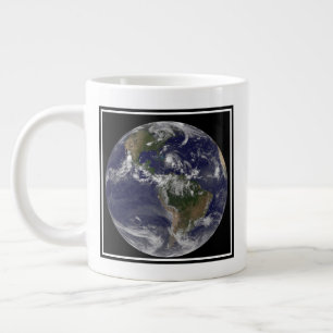 Full Earth With Hurricane Irene Over The Bahamas. Giant Coffee Mug