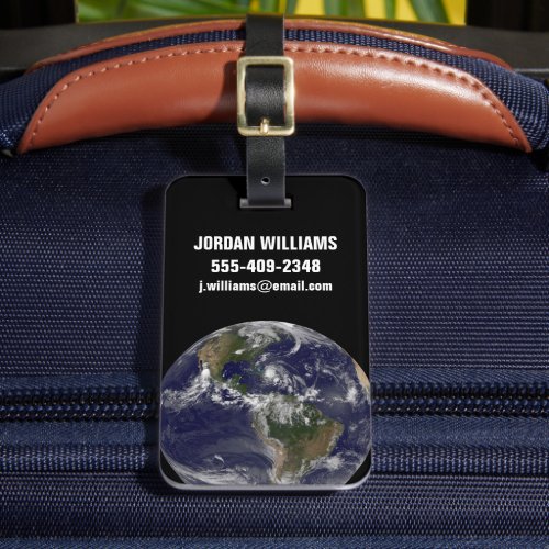 Full Earth With Hurricane Irene Over The Bahamas Luggage Tag