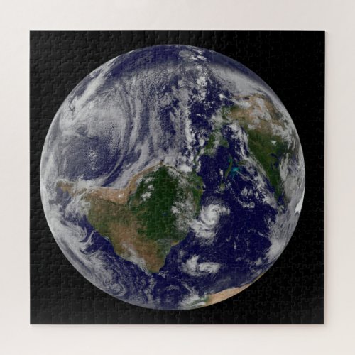 Full Earth With Tropical Storms In The Atlantic Jigsaw Puzzle