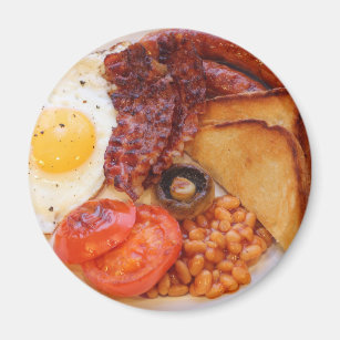 Full English Breakfast food continental egg sausages bacon tshirt 9457