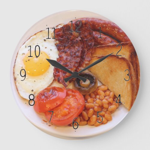 Full English breakfast novelty clock