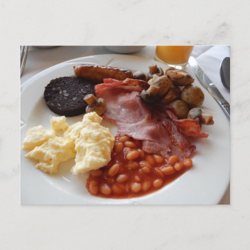 Full English breakfast Postcard