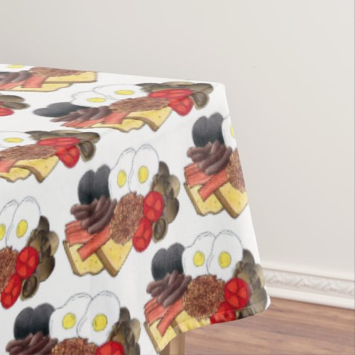 Full English Breakfast UK British Cuisine Pub Food Tablecloth