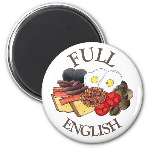 Full English Breakfast UK British Dining Room Pub Magnet