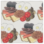 Full English Breakfast UK British Food Cuisine Fabric