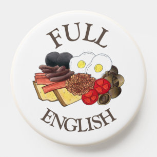 Full English Breakfast UK British Food Cuisine PopSocket