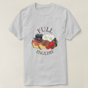 Full English Breakfast UK British Food Cuisine T-Shirt