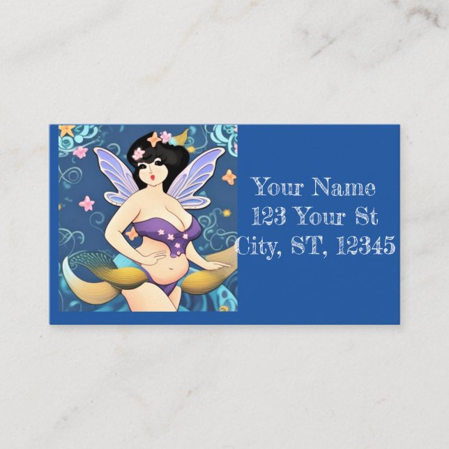 Full-figure Fairy Goddess Thunder_Cove Business Card (Front)