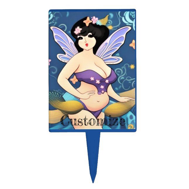 Full-figure Fairy Goddess Thunder_Cove Cake Topper (Front)