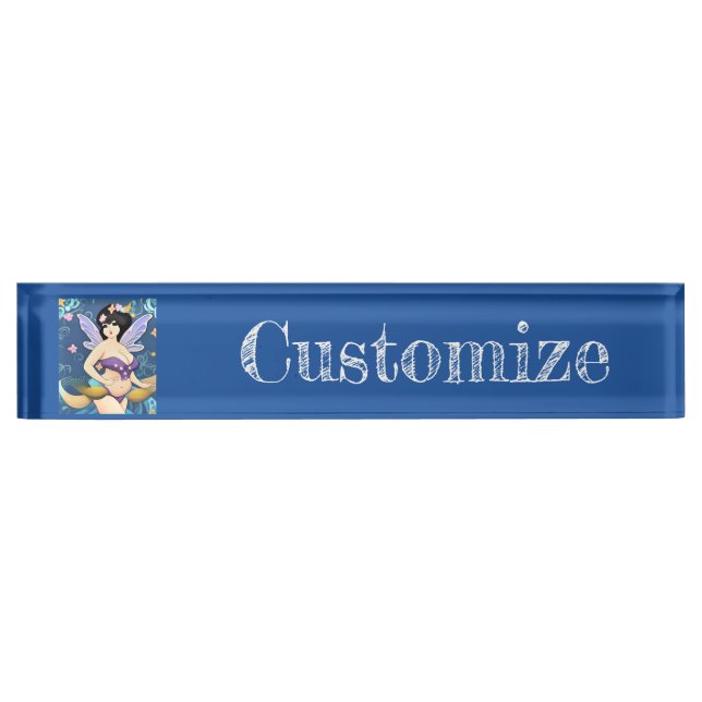 Full-figure Fairy Goddess Thunder_Cove Desk Name Plate (Front)