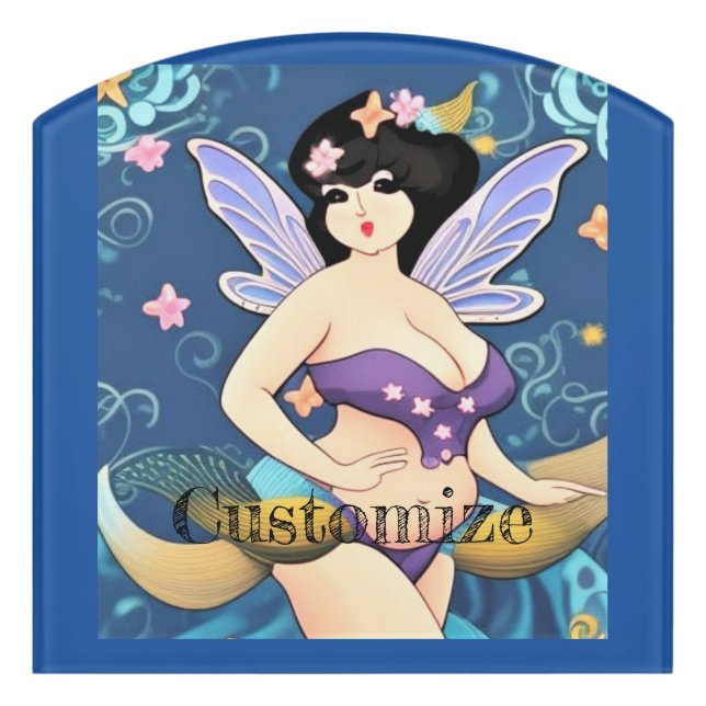 Full-figure Fairy Goddess Thunder_Cove Door Sign (Contour Front)
