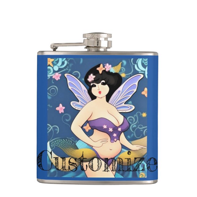 Full-figure Fairy Goddess Thunder_Cove Flask (Front)