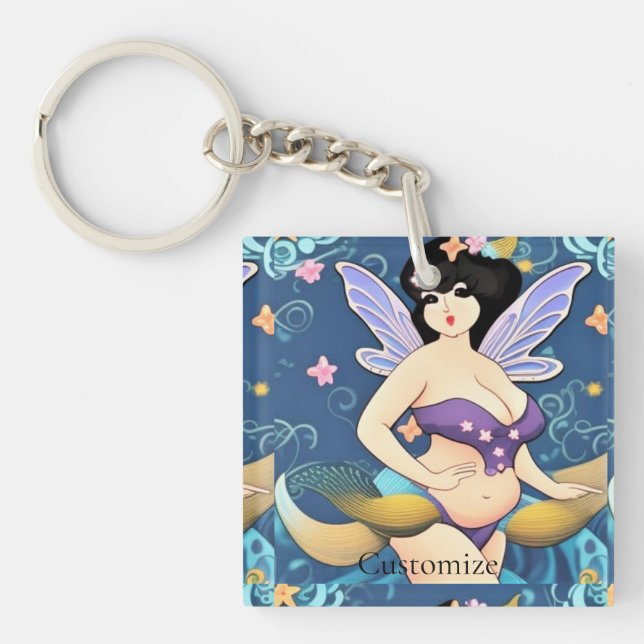 Full-figure Fairy Goddess Thunder_Cove  Keychain (Front)