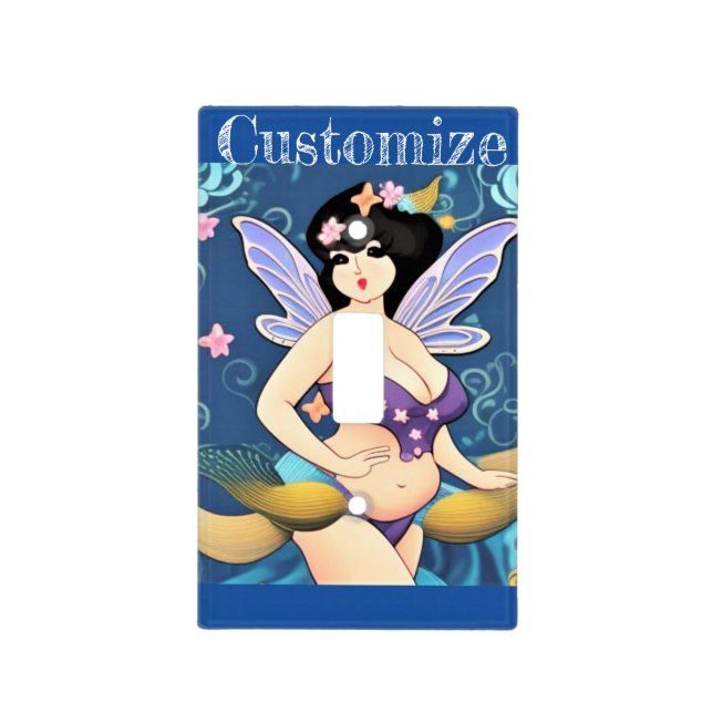 Full-figure Fairy Goddess Thunder_Cove Light Switch Cover (Front)