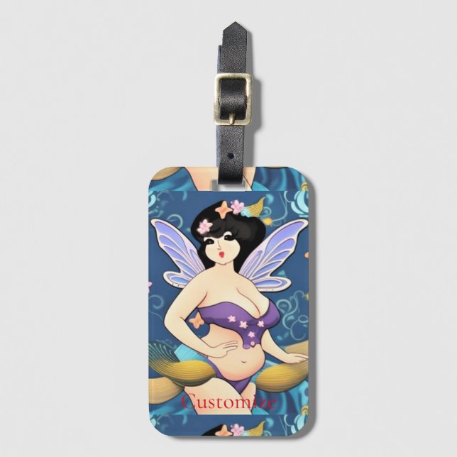 Full-figure Fairy Goddess Thunder_Cove Luggage Tag (Front Vertical)
