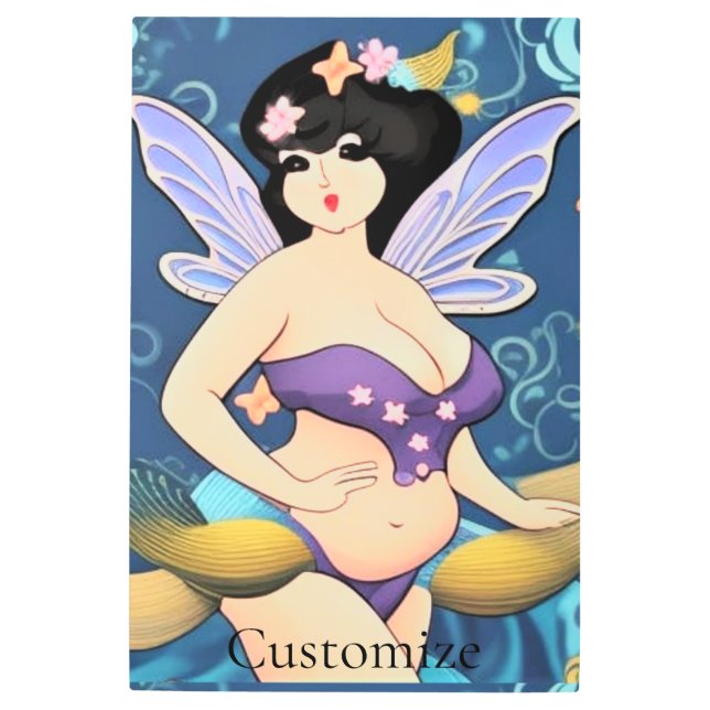 Full-figure Fairy Goddess Thunder_Cove  Metal Print (Front)