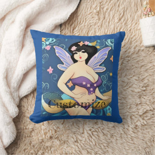 Full-figure Fairy Goddess Thunder_Cove Throw Pillow