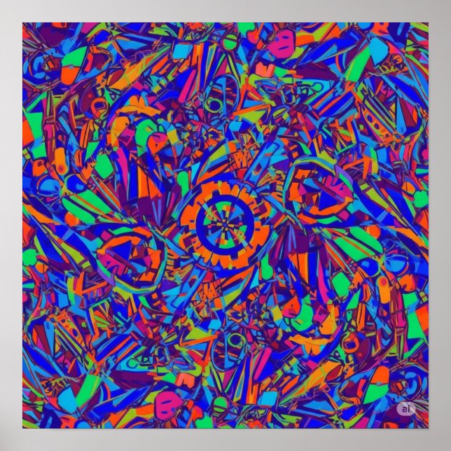 Full-Frame Color Explosion Poster (Front)