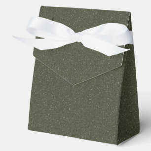 Full Glitter Moss Green Favor Box – Customizable