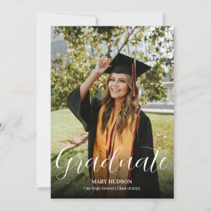 Full Graduate Photo Graduation Invitation