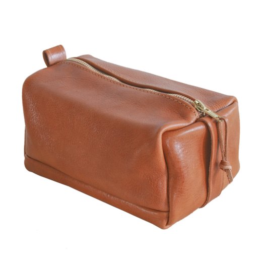 Full Grain Italian Leather Dopp Kit (3/4)