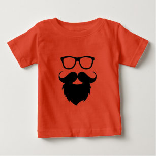 Full Grown Funny Beard Man Baby T-Shirt