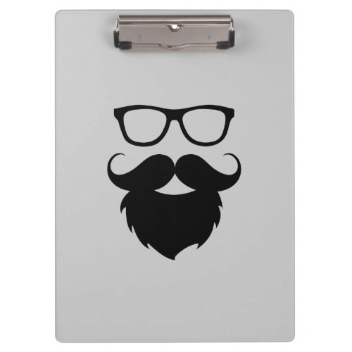 Full Grown Funny Beard Man Clipboard