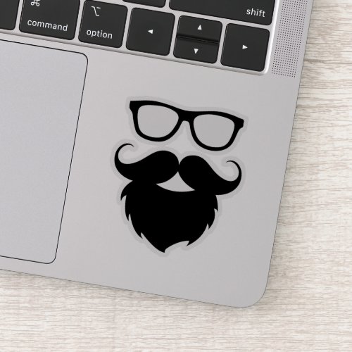 Full Grown Funny Beard Man Sticker