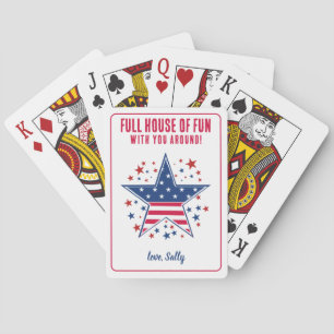 Full House of Fun with You Around! Funny Friends Poker Cards