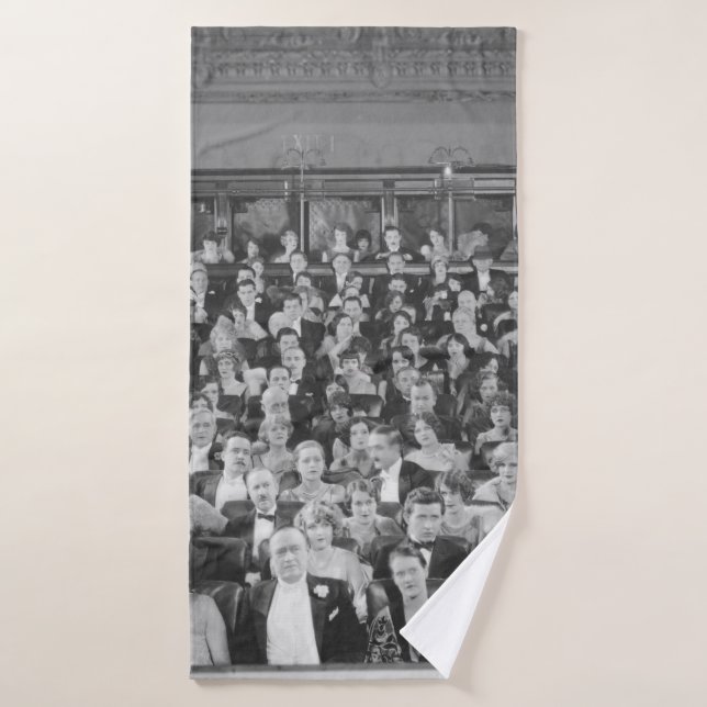 FULL HOUSEaudience, vintage, theater, crowd, peopl Bath Towel (Bath Towel)