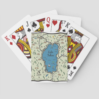 Full Lake Tahoe Area Map Poker Cards