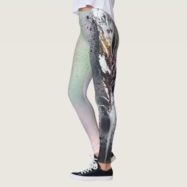 Full Leg Feather Leggings (Left)