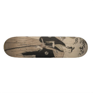 Full-length Portrait of a Samurai Warrior c. 1780 Skateboard Deck