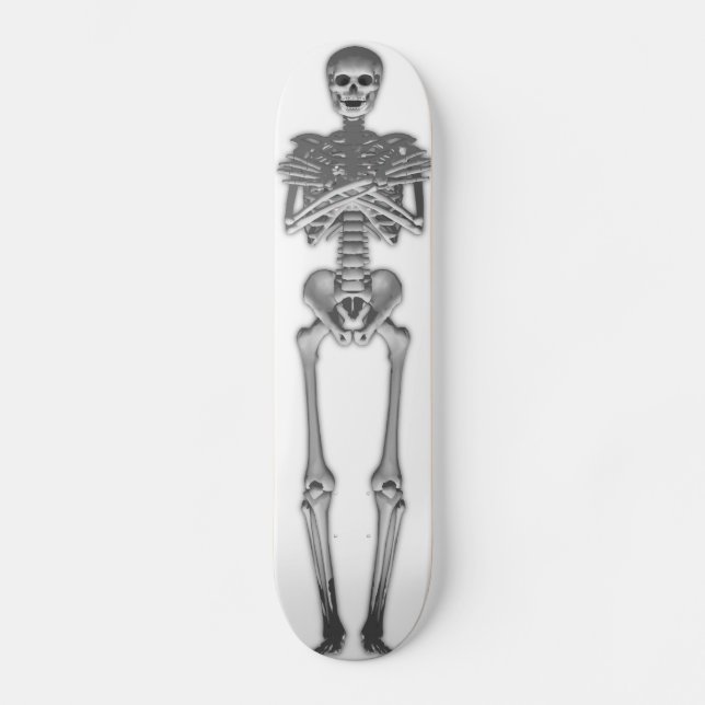 Full Length Skeleton: Custom Skateboard Deck (Front)