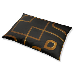 Full Liquid Gold Deco Grid Luxury Pet Furniture O Bed