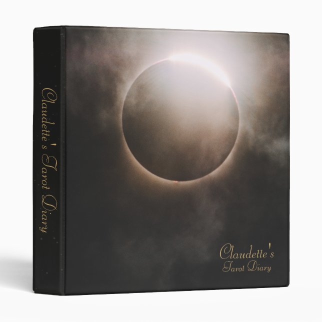 Full Lunar Eclipse Tarot 3 Ring Binder (Front/Spine)