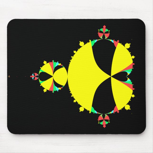Full Mandelbrot Fractal Colorful Pop Art Mouse Pad (Front)