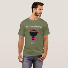 Full mandelbrot set black and purple T-Shirt