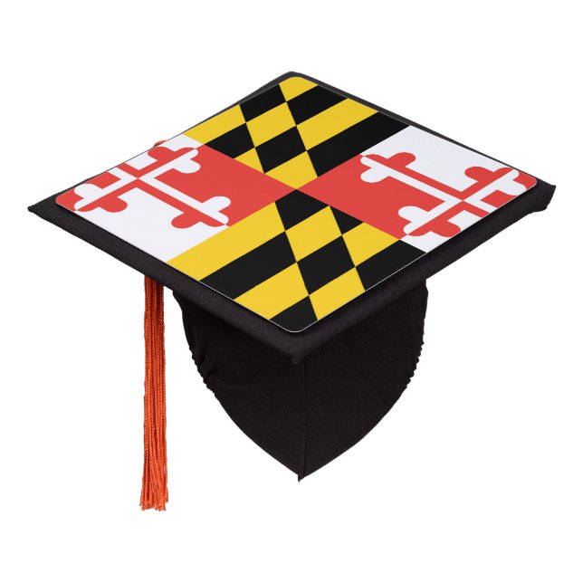 Full Maryland Flag Tassel Topper (Angled)