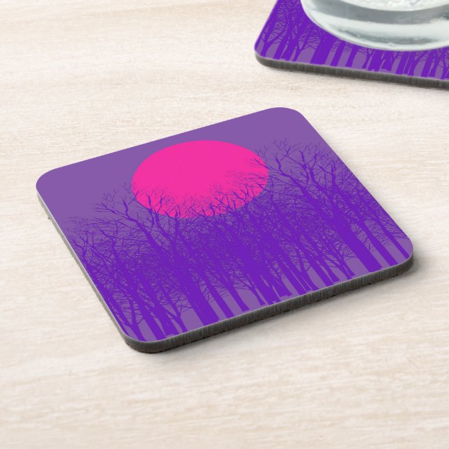 Full Moon #3 Beverage Coaster (Left Side)