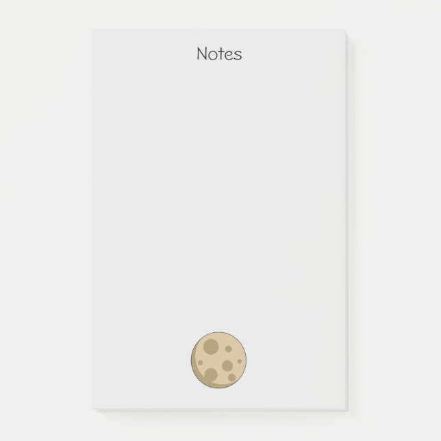 Full Moon | Add Text Post-it Notes (Front)