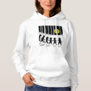 Full moon and Cats, Louis Wain Hoodie