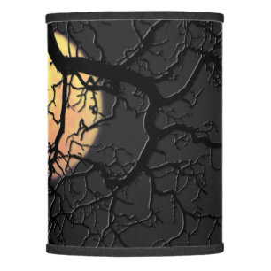 Full Moon and Owl Silhouette Lamp Shade